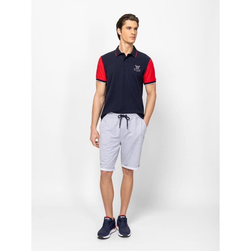 Tricou cu mânecă scurtă, cu guler, pentru bărbați DEMINOS