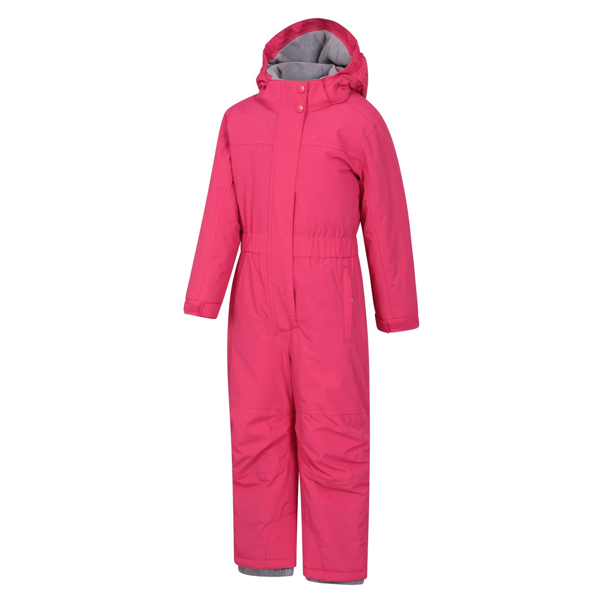 Childrens/Kids Cloud All In One Waterproof Snowsuit (Pink) 3/4
