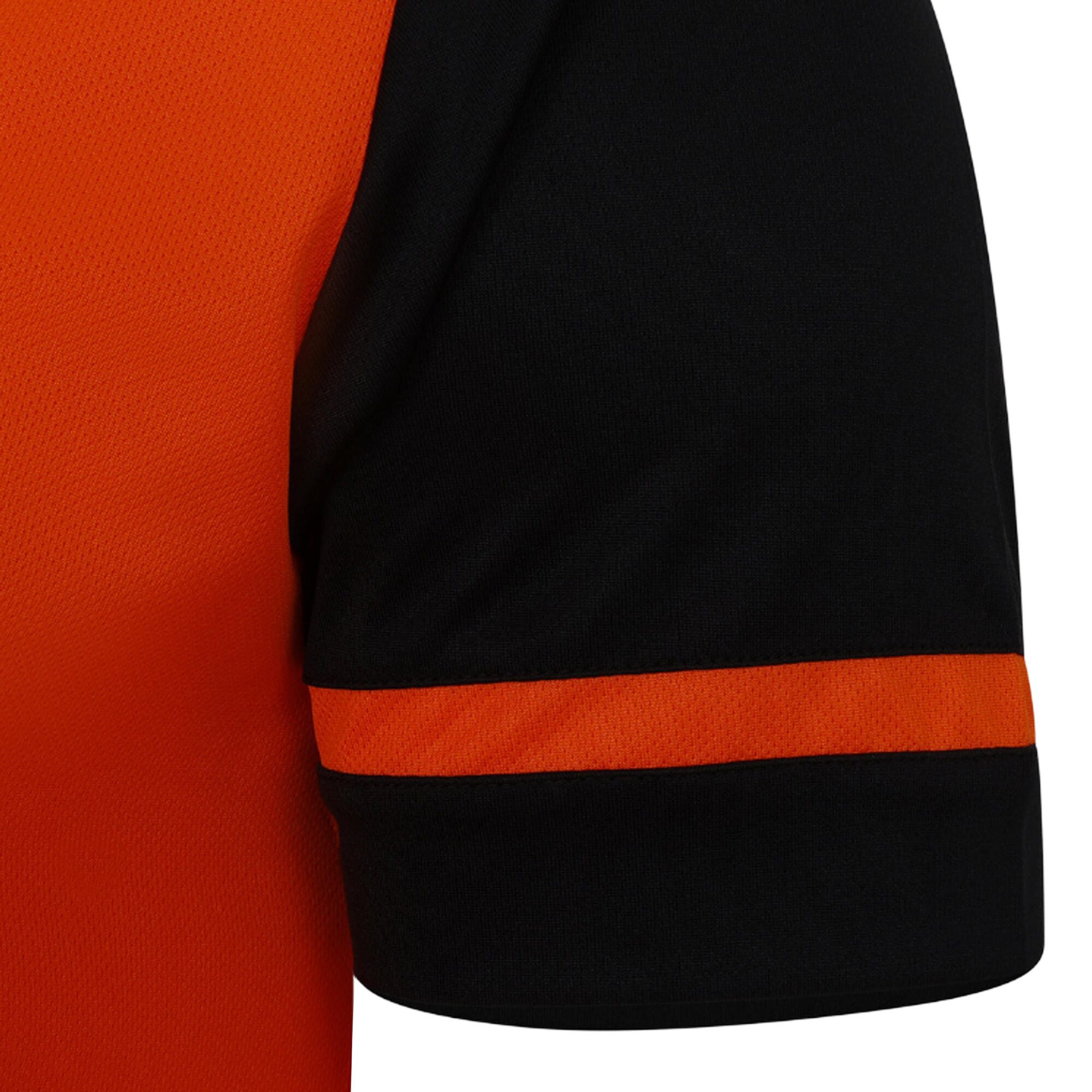 Tshirt CAVELLE Homme (Orange Vif / Noir) 3/4