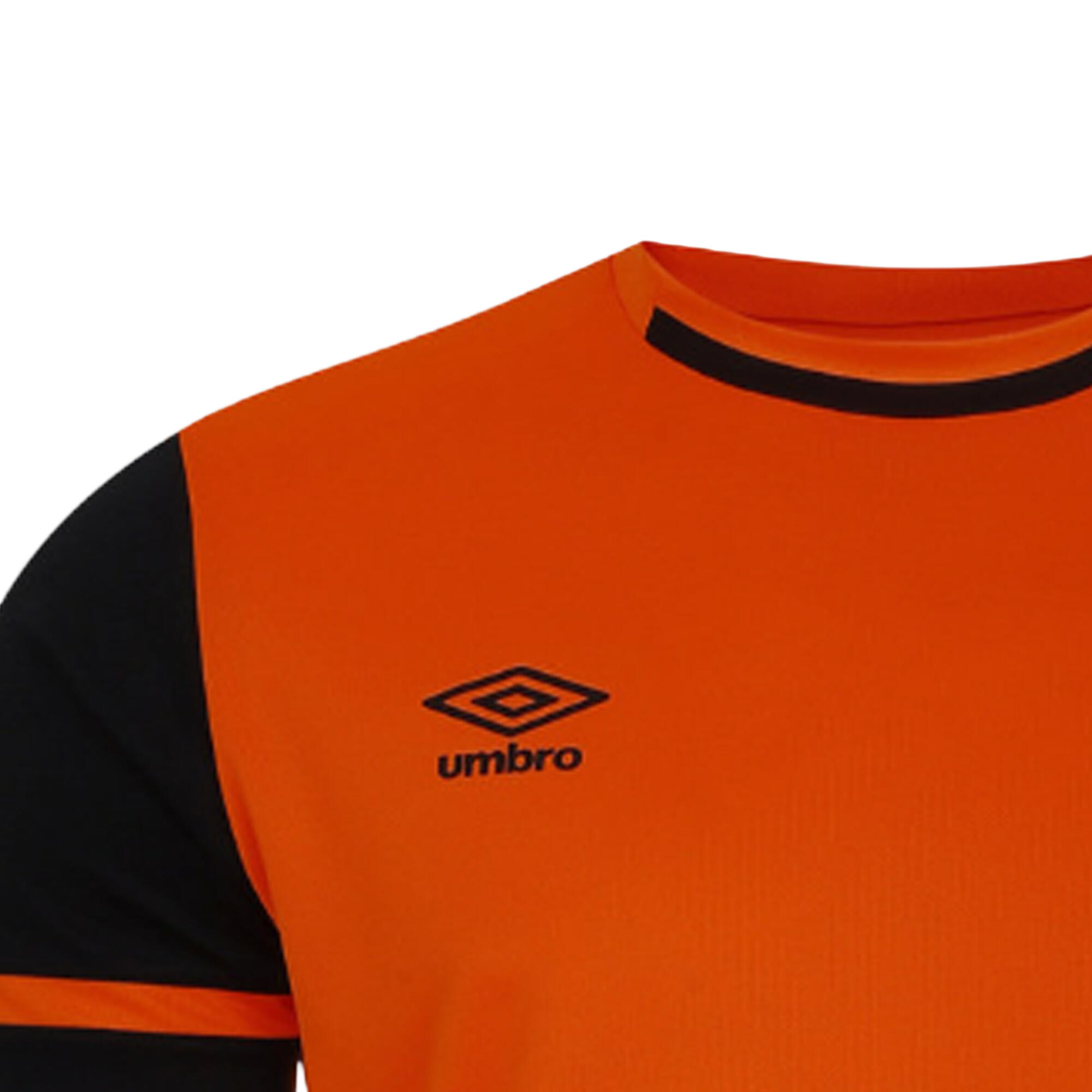 Tshirt CAVELLE Homme (Orange Vif / Noir) 4/4