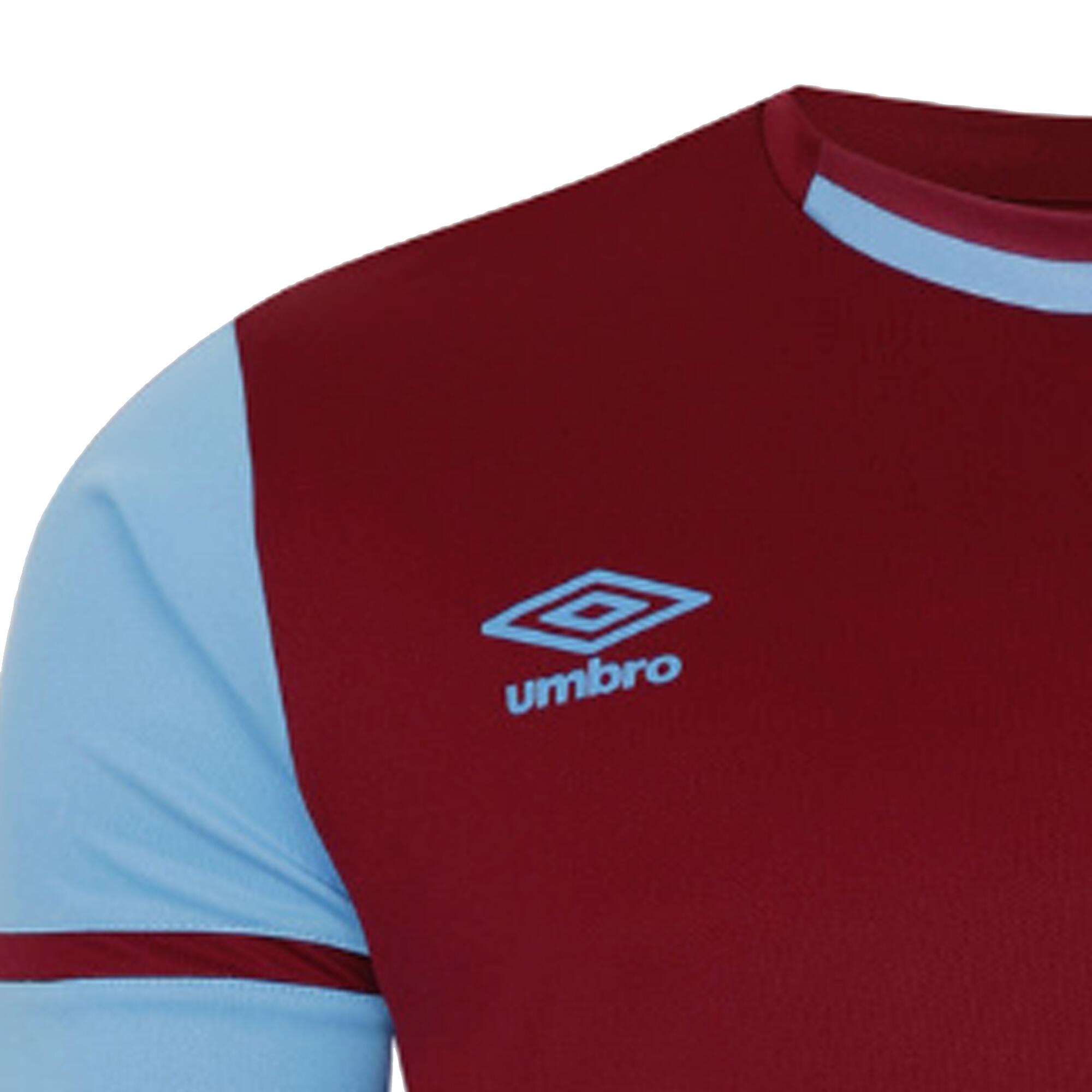 Mens Cavelle Jersey TShirt (New Claret/Sky Blue) 4/4
