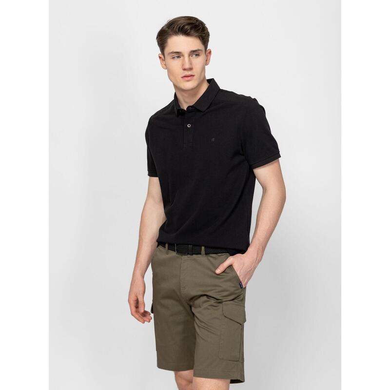 Tricou cu mânecă scurtă, cu guler, pentru bărbați DETONA