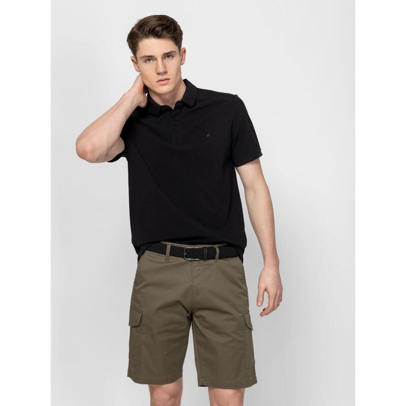 Tricou cu mânecă scurtă, cu guler, pentru bărbați DETONA