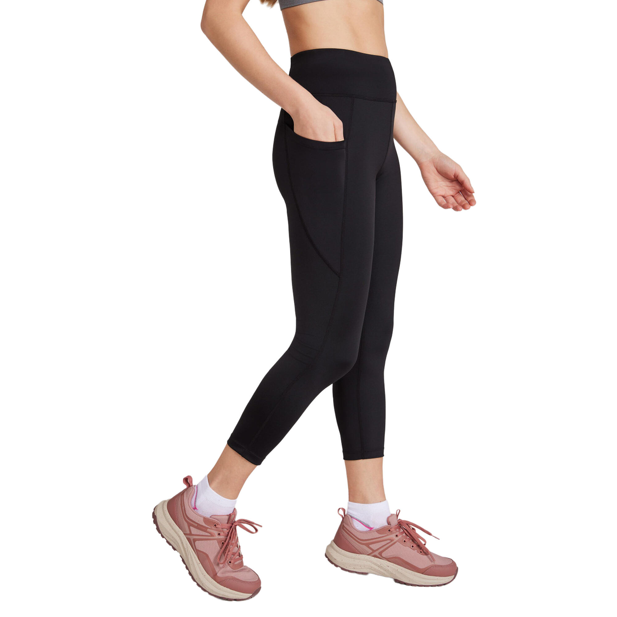 Gambali 7/8 Vita Alta Donna Mountain Warehouse Blackout Nero 3/4