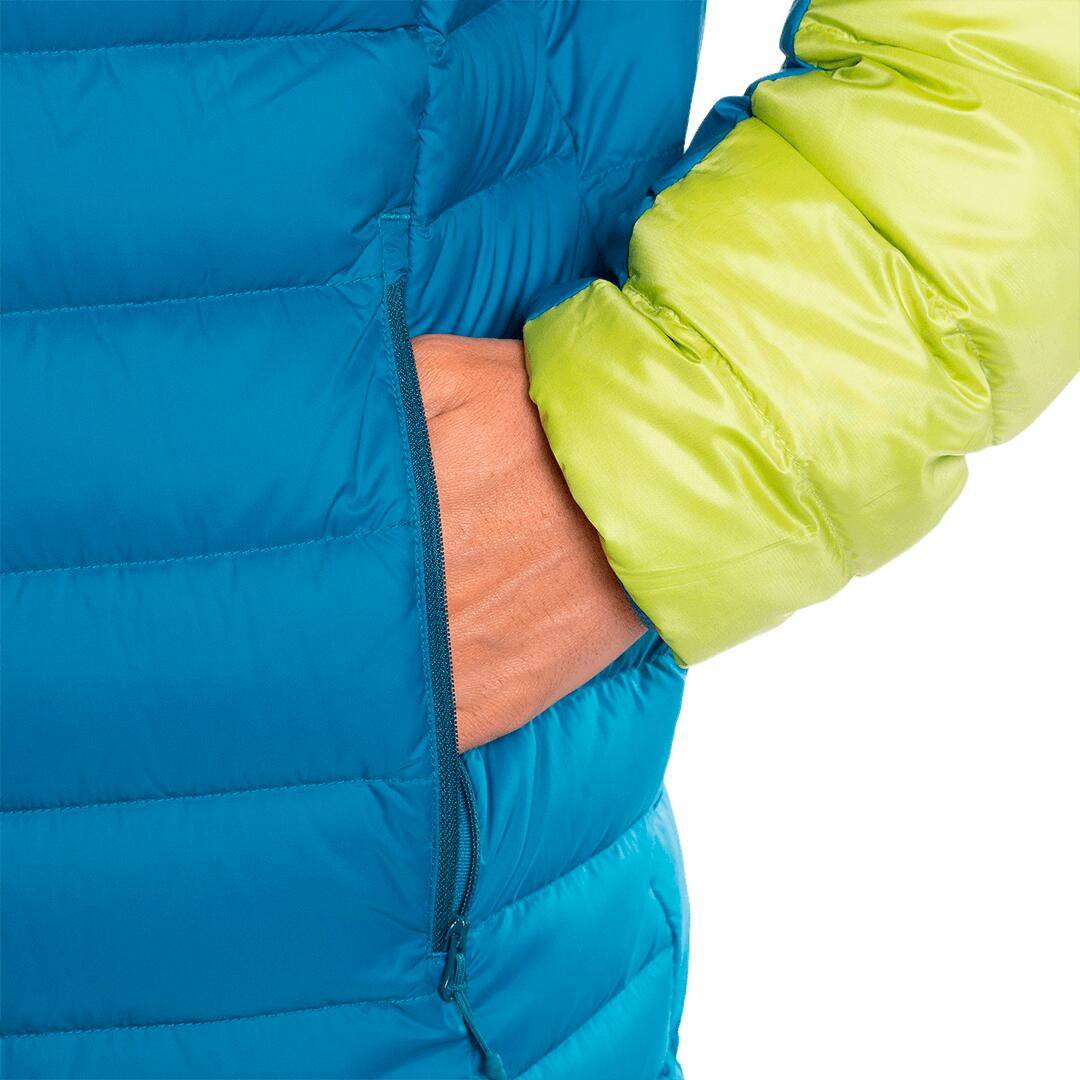 Plumífero para Hombre Trangoworld Cerces Azul/Verde/Negro 235g 800cuin 7/7