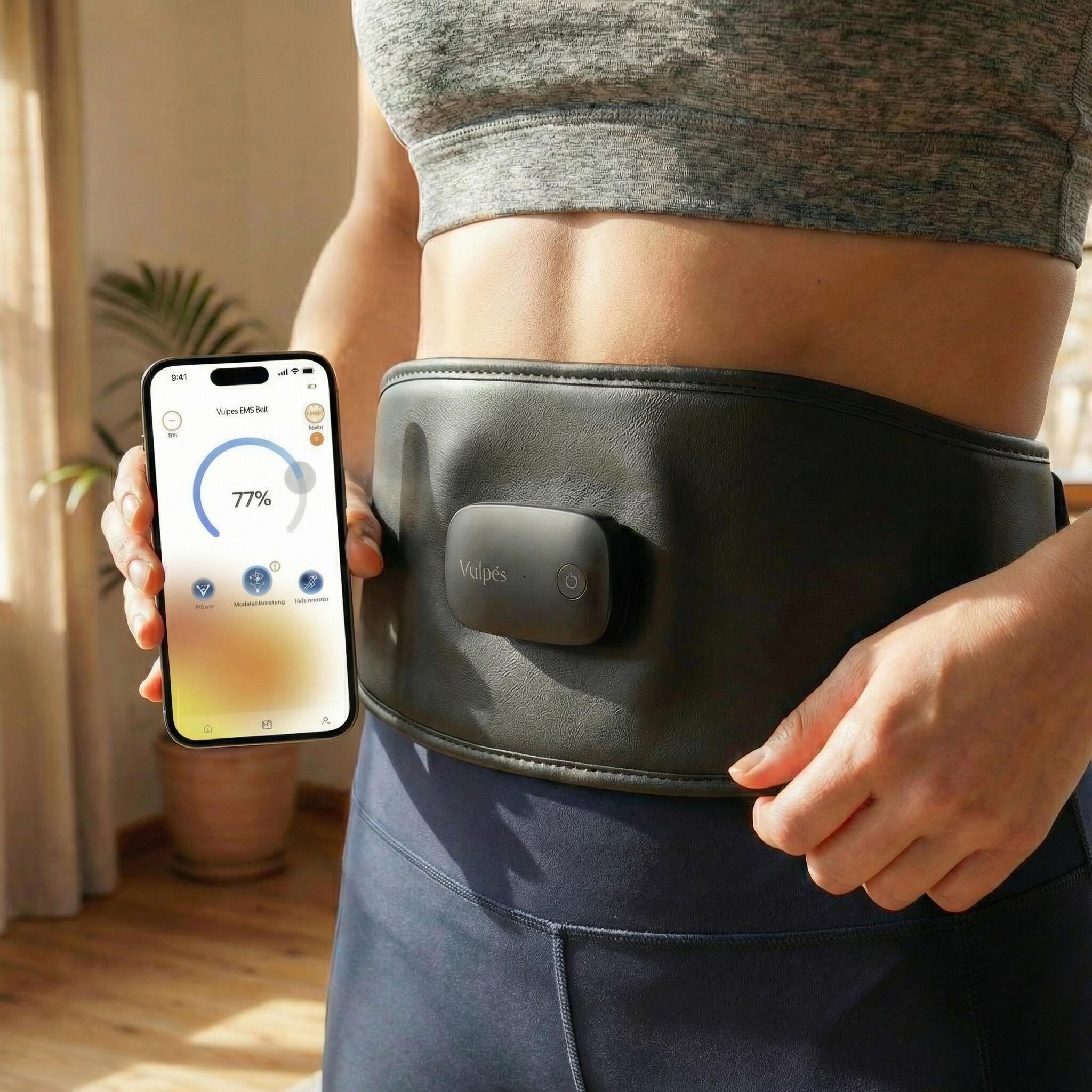 Vulps Core  Smarter EMS-Bauchmuskeltrainer mit App-Steuerung & 6  Elektroden | Decathlon