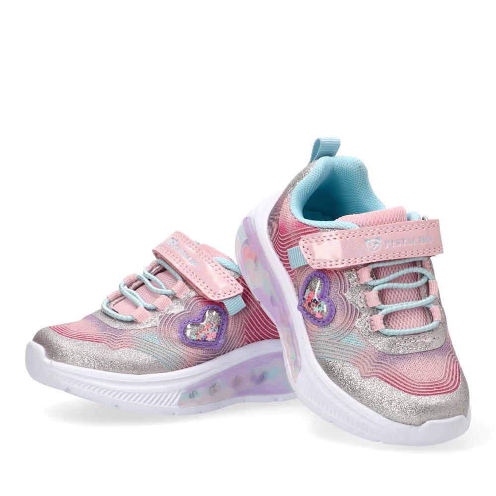 Deportivas Casual Niña Suela Plana - Modelo Rbs1638 Rosa 5/6