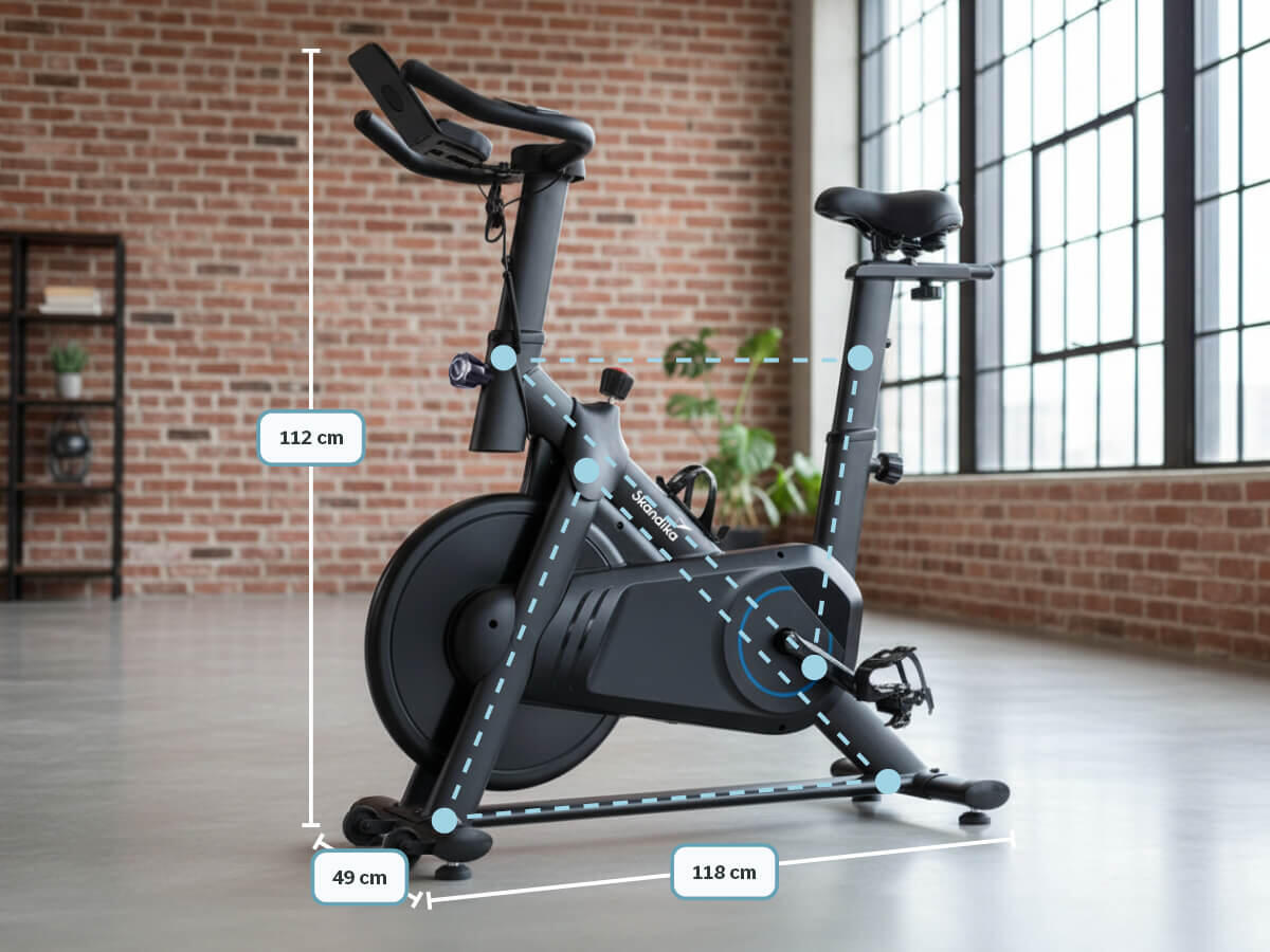 Bicicletta stazionaria Indoor - Bike Falk P8-HM - Sistema frenante magnetico 7/9