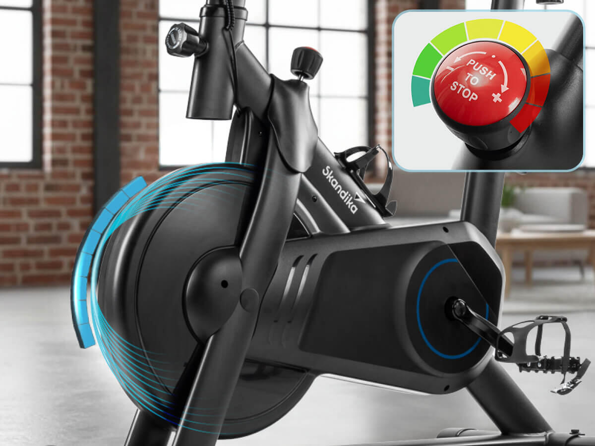 Bicicletta stazionaria Indoor - Bike Falk P8-HM - Sistema frenante magnetico 6/9