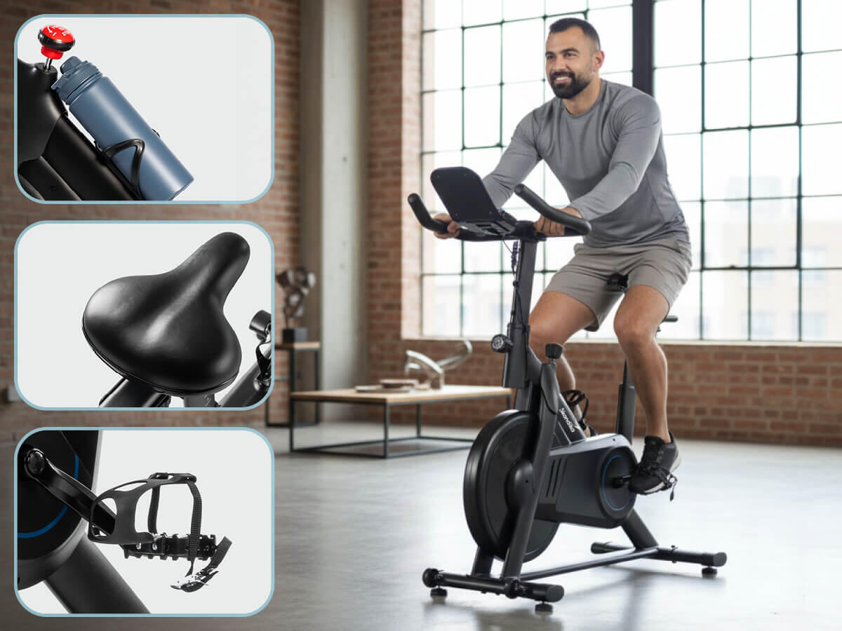 Bicicletta stazionaria Indoor - Bike Falk P8-HM - Sistema frenante magnetico 3/9