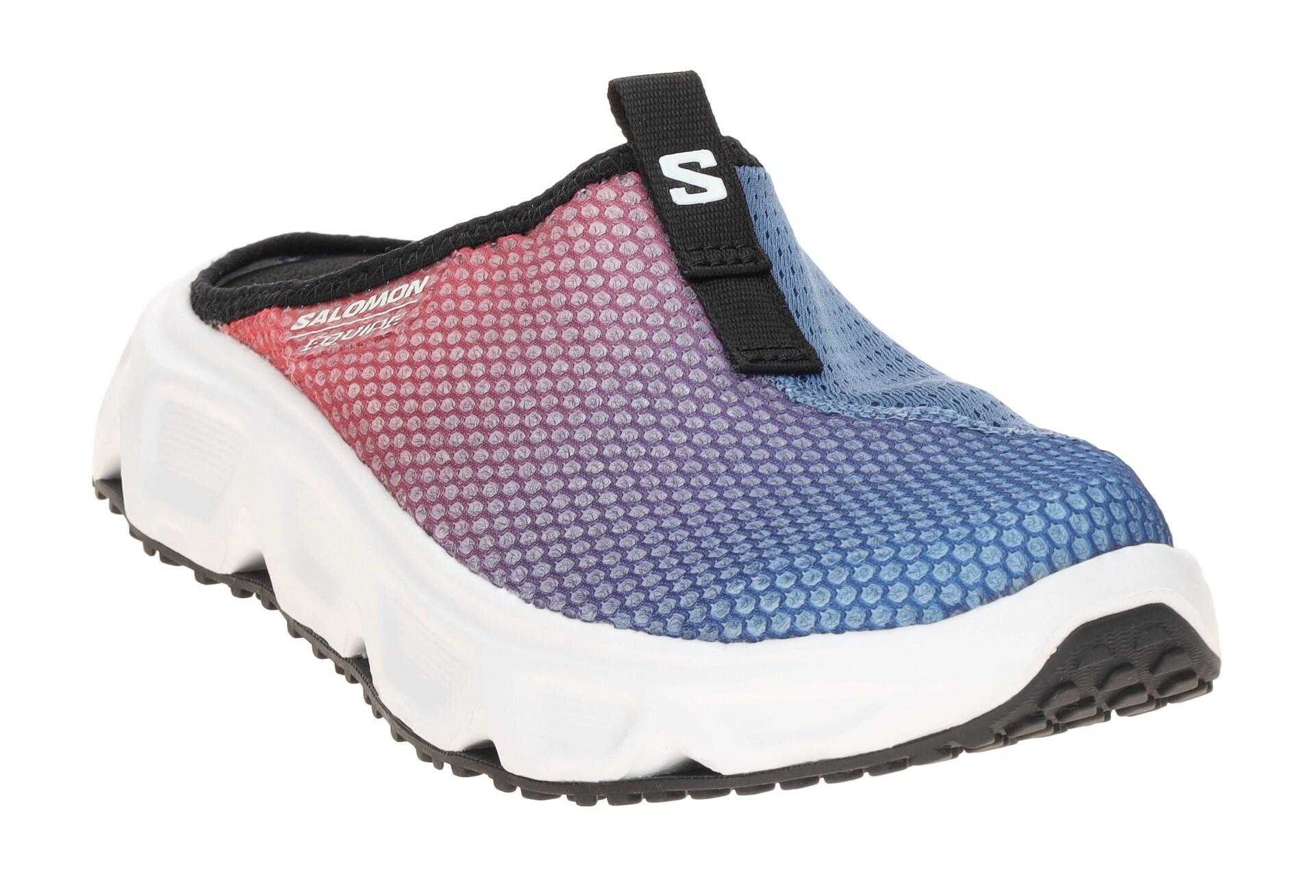 Salomon Reelax Slide Pantoletten Clogs blau rot 479830 3/7