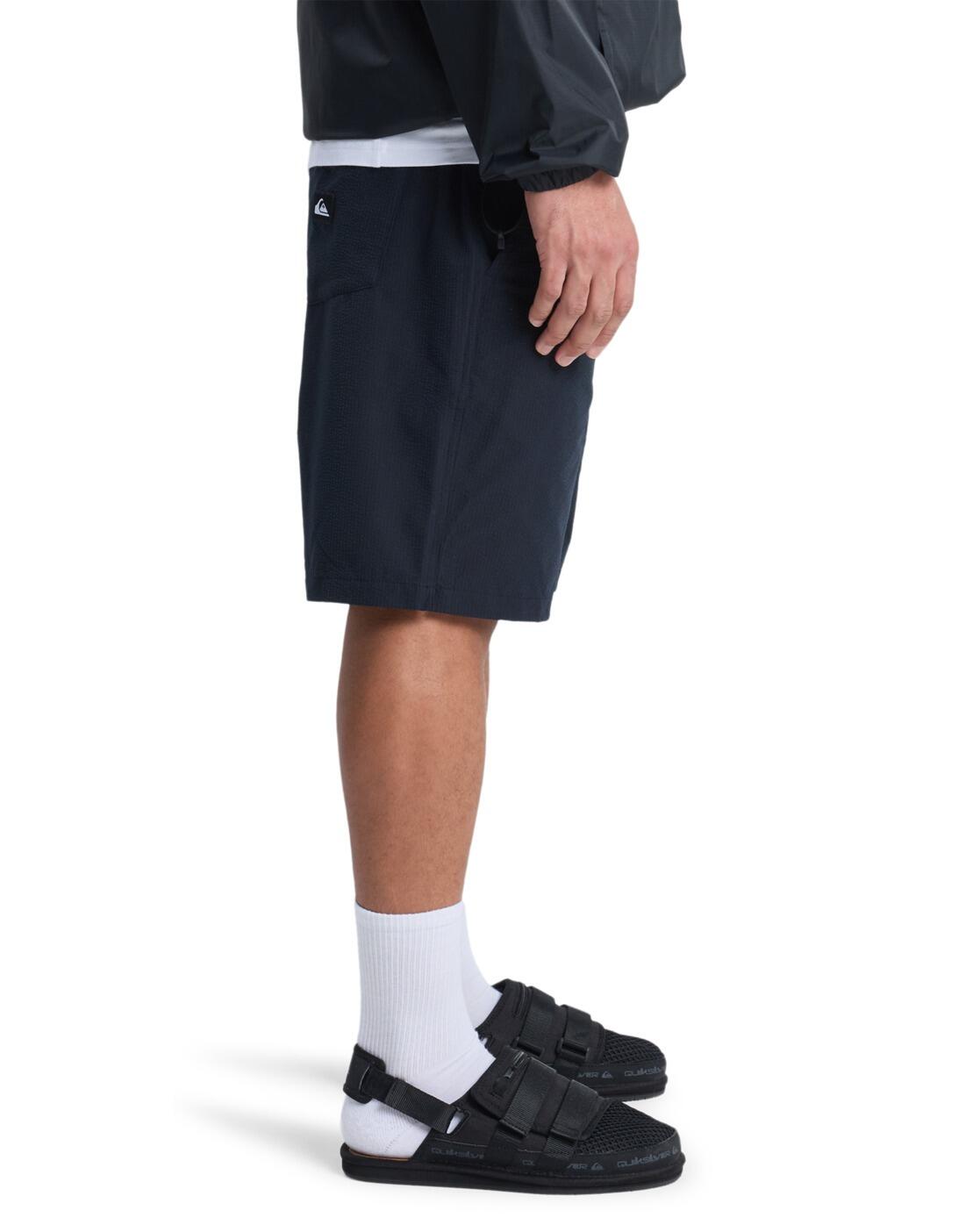 Elastische Shorts TAXER TEXTURED Schwarz Herren 3/4