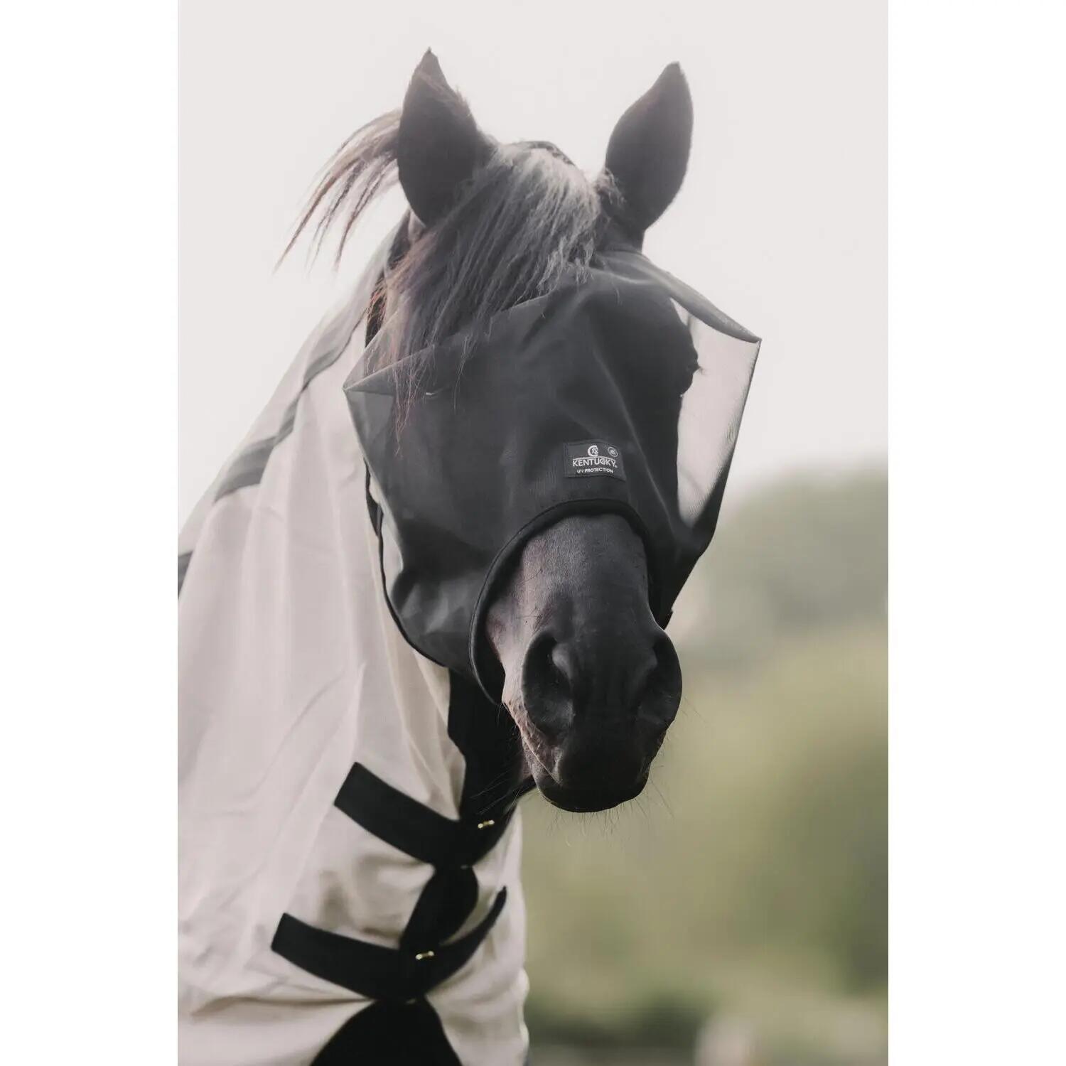 Fly mask classic without ears black cob 2/6