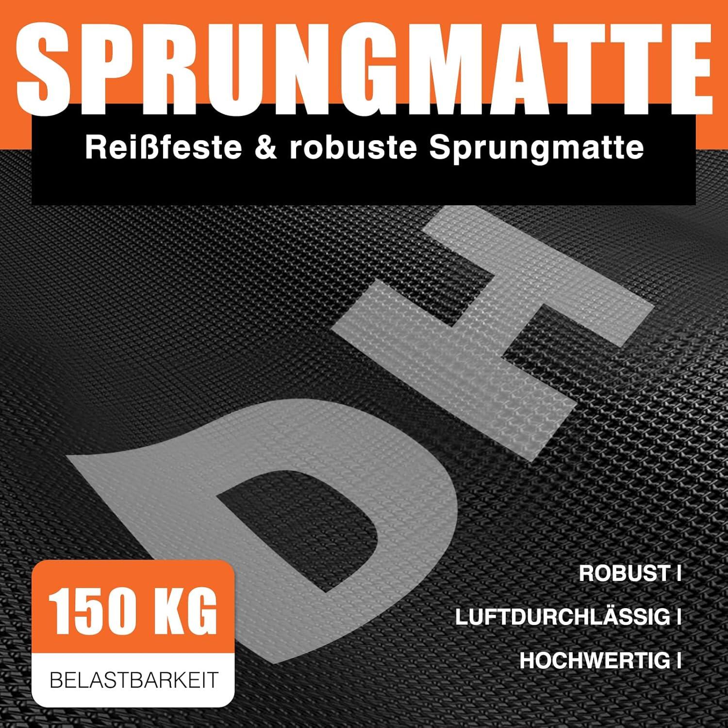 DH FitLife Indoor-Fitness-Trampolin Ø102 cm faltbar 4/7
