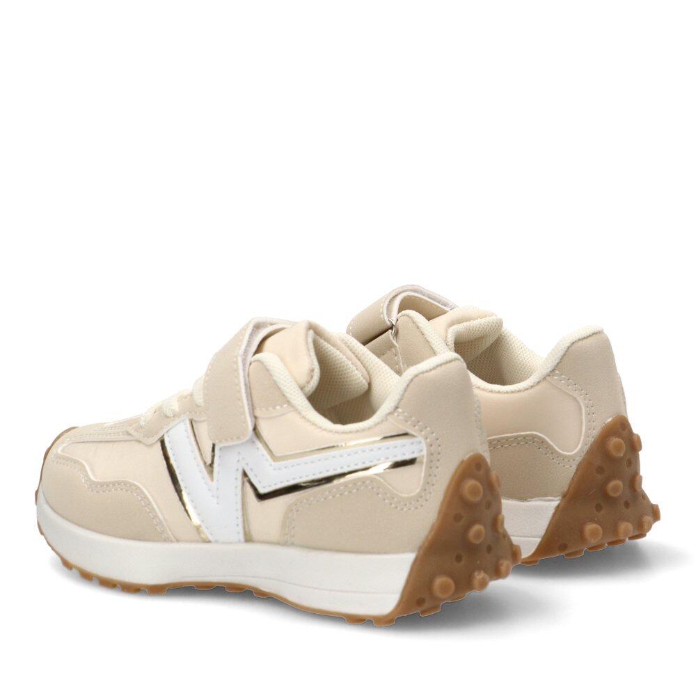 Deportivas Casual Niña Suela Plana - Modelo Rbs1649 Beige 4/6