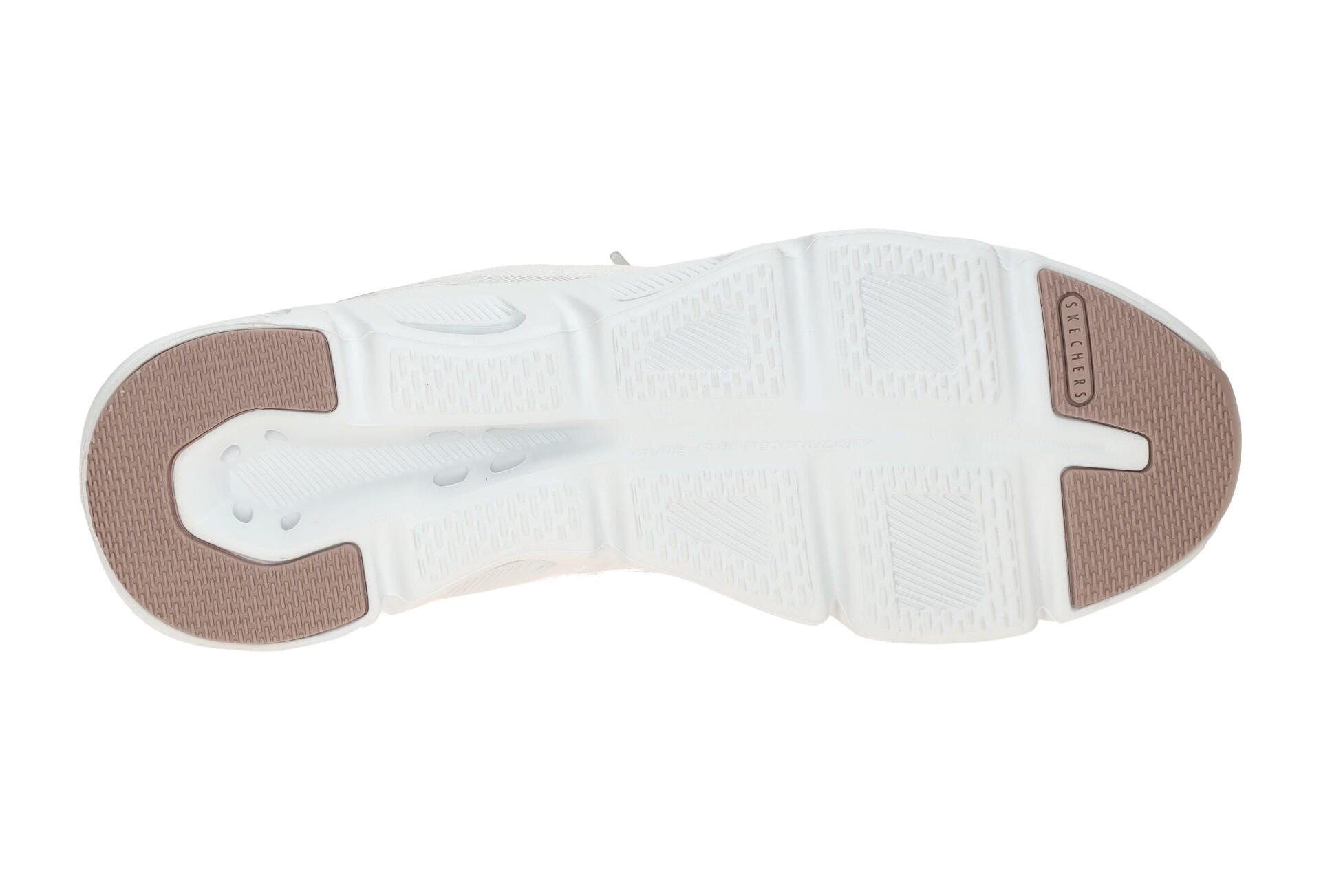 Skechers Glide Step Schuhe weiß altrosa Damen SLIP INS 104616 7/7