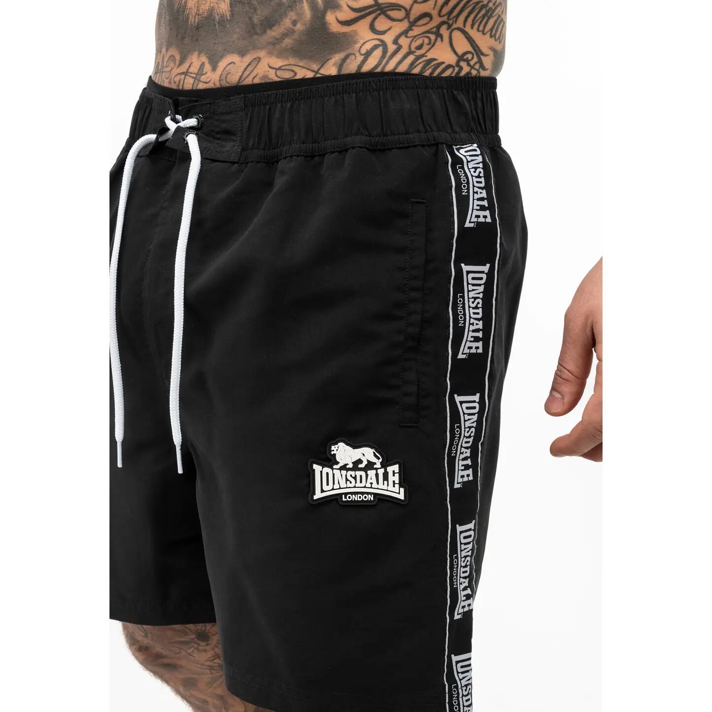Bañador corto con bandas Lonsdale Regular Fit Kirbuster 3/4