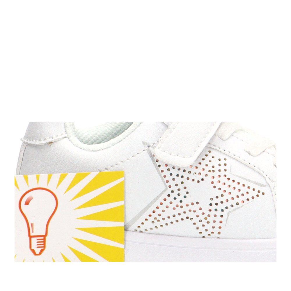 Deportivas Casual Niña Suela Plana - Modelo Rbs1653 Blanco 6/6