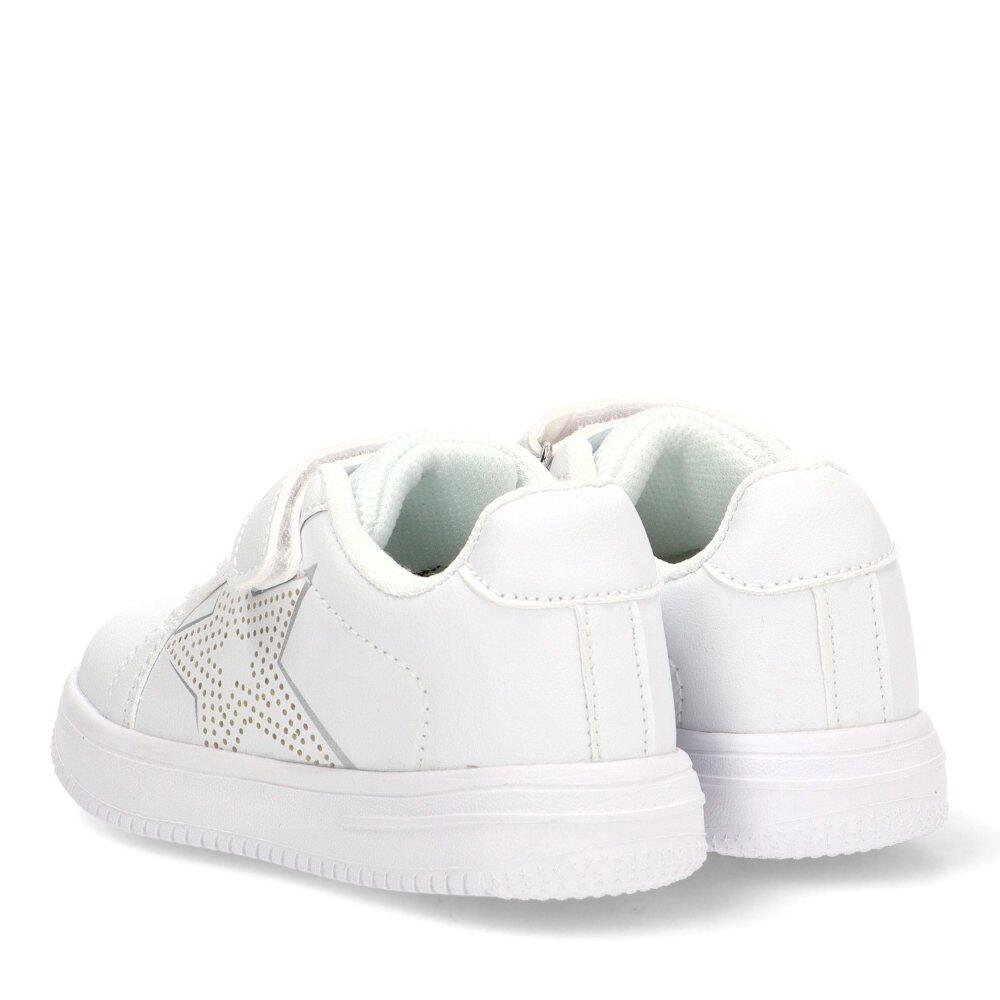 Deportivas Casual Niña Suela Plana - Modelo Rbs1653 Blanco 4/6