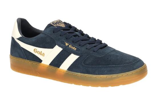 Gola Schuhe Hawk Suede 86 Sneakers blau weiß CMB571
