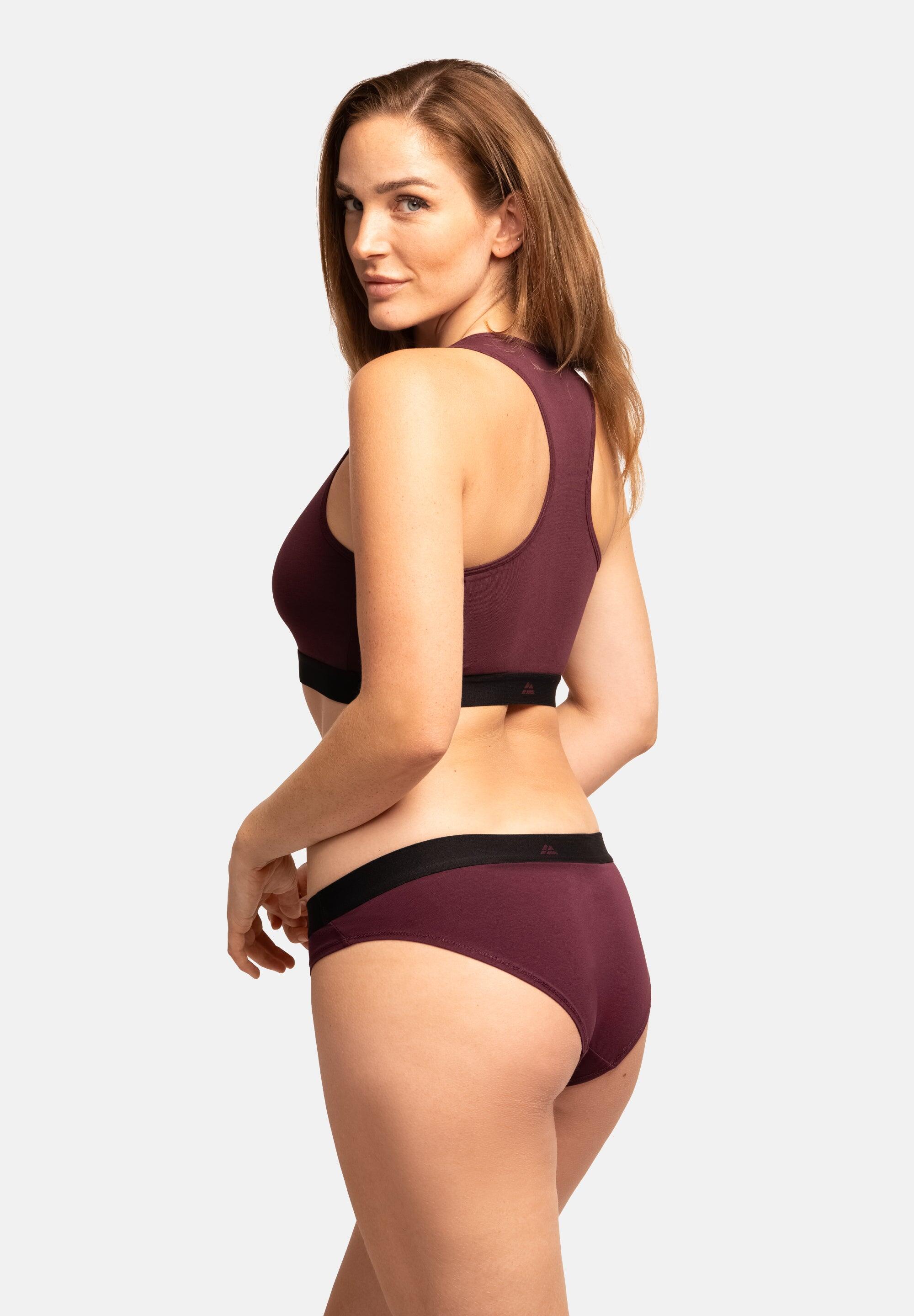 Bralette Femme en Coton, Sans Armatures, Dos Nageur, 3 Pièces 4/5