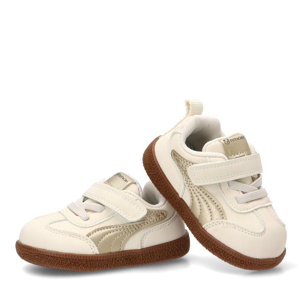 Deportivas Casual Niña Suela Plana - Modelo Rbs1618 Oro 5/6