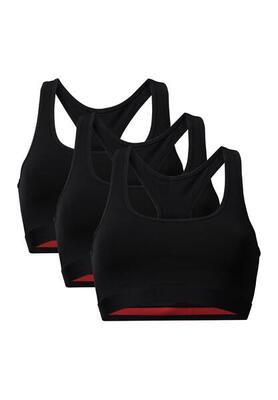 Bralette Donna in Cotone Senza Ferretto Racerback 3 Pezzi