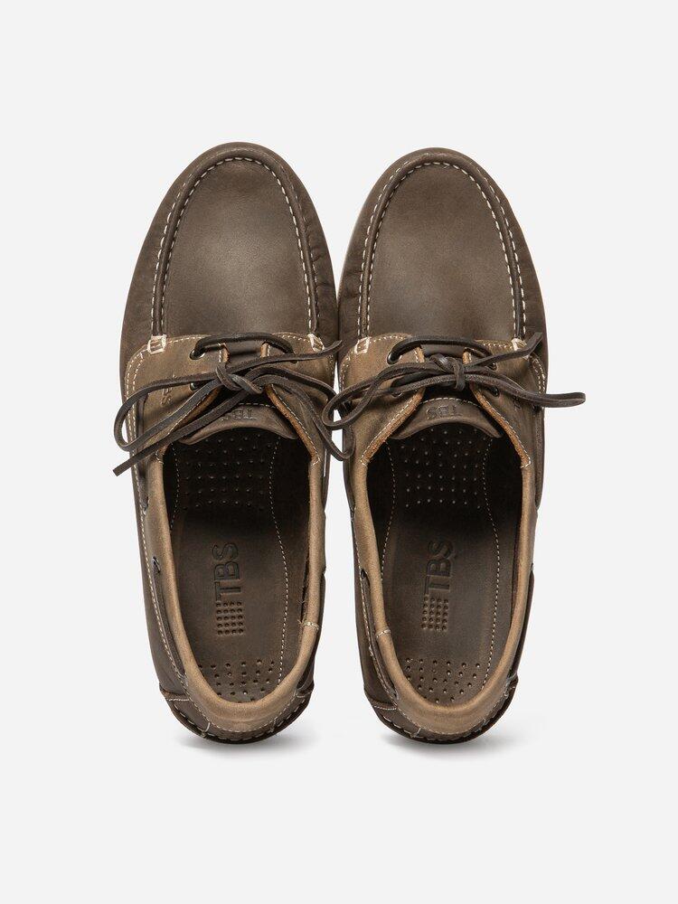 Chaussures bateau Homme - PHENIS Marron 3/4