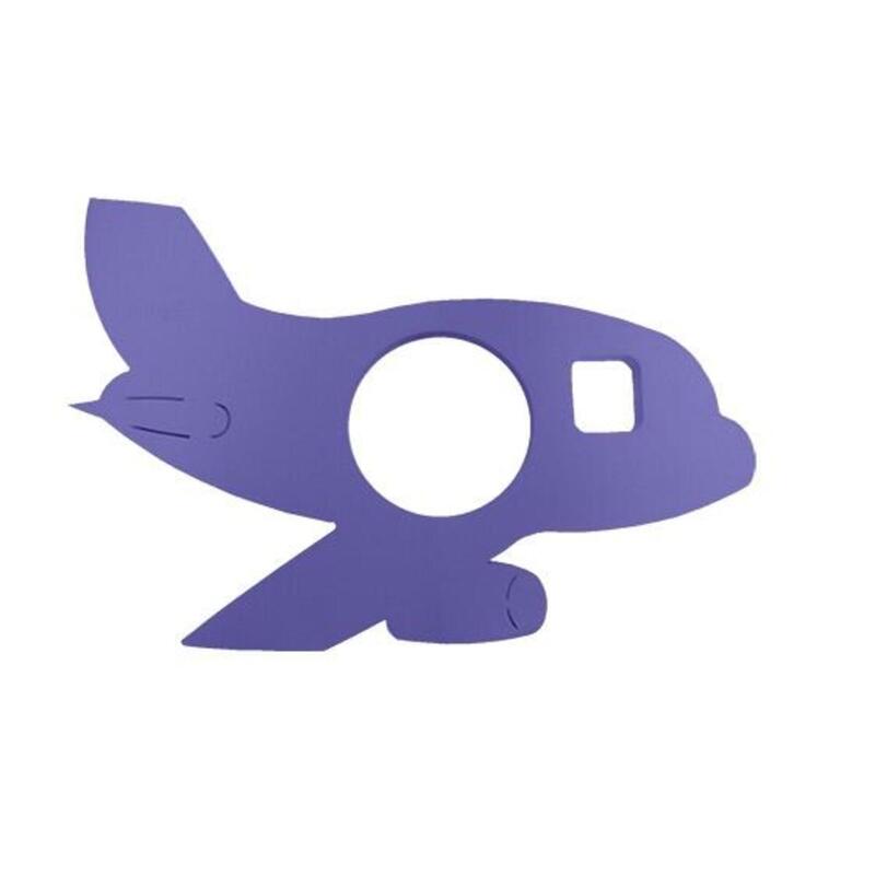 TAPIZ CON FORMA DE AVIÓN - VIOLETA- 64x96 x4 cm
