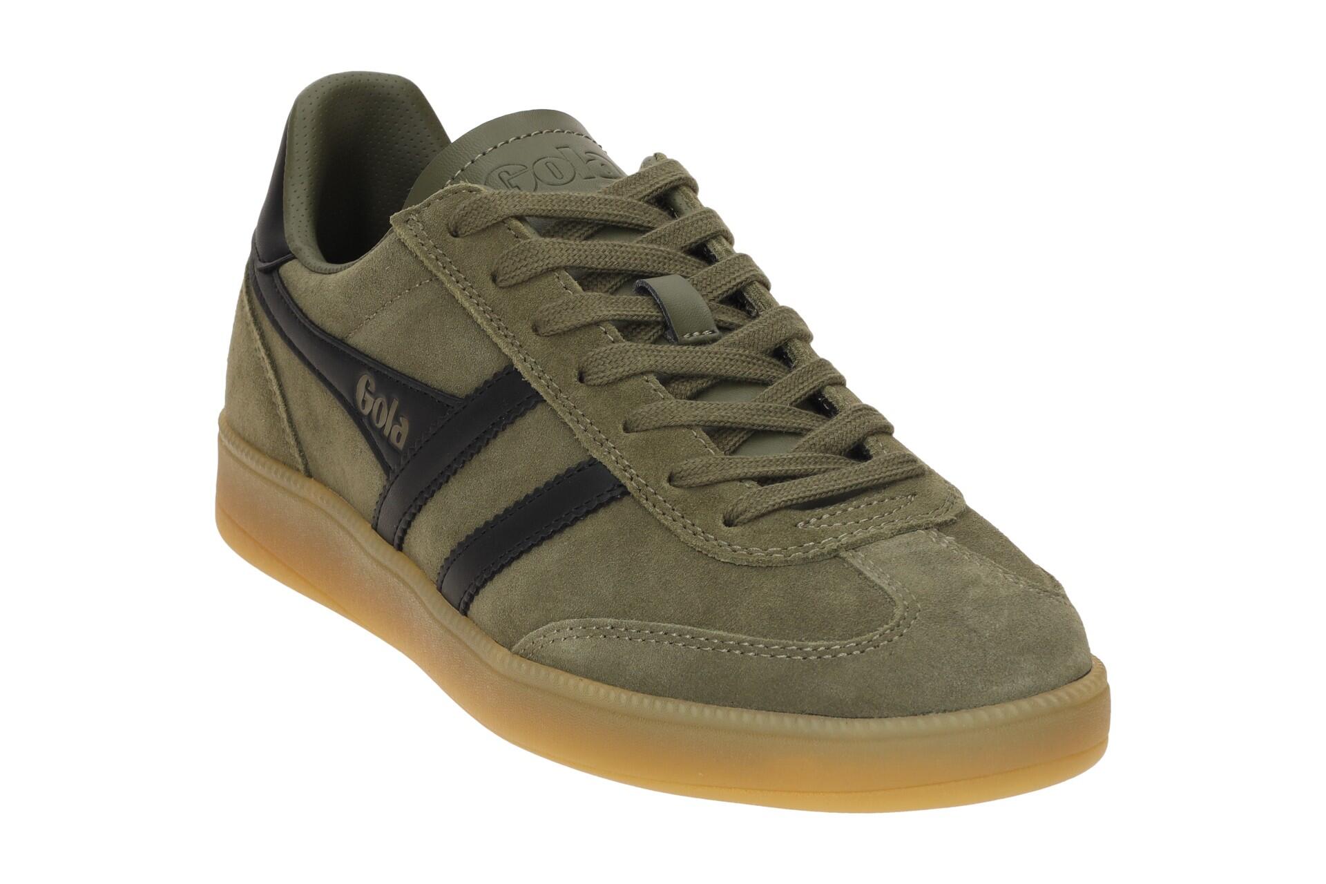Gola Viper Schuhe Sneakers grün khaki Herren Velour CMB735 3/7