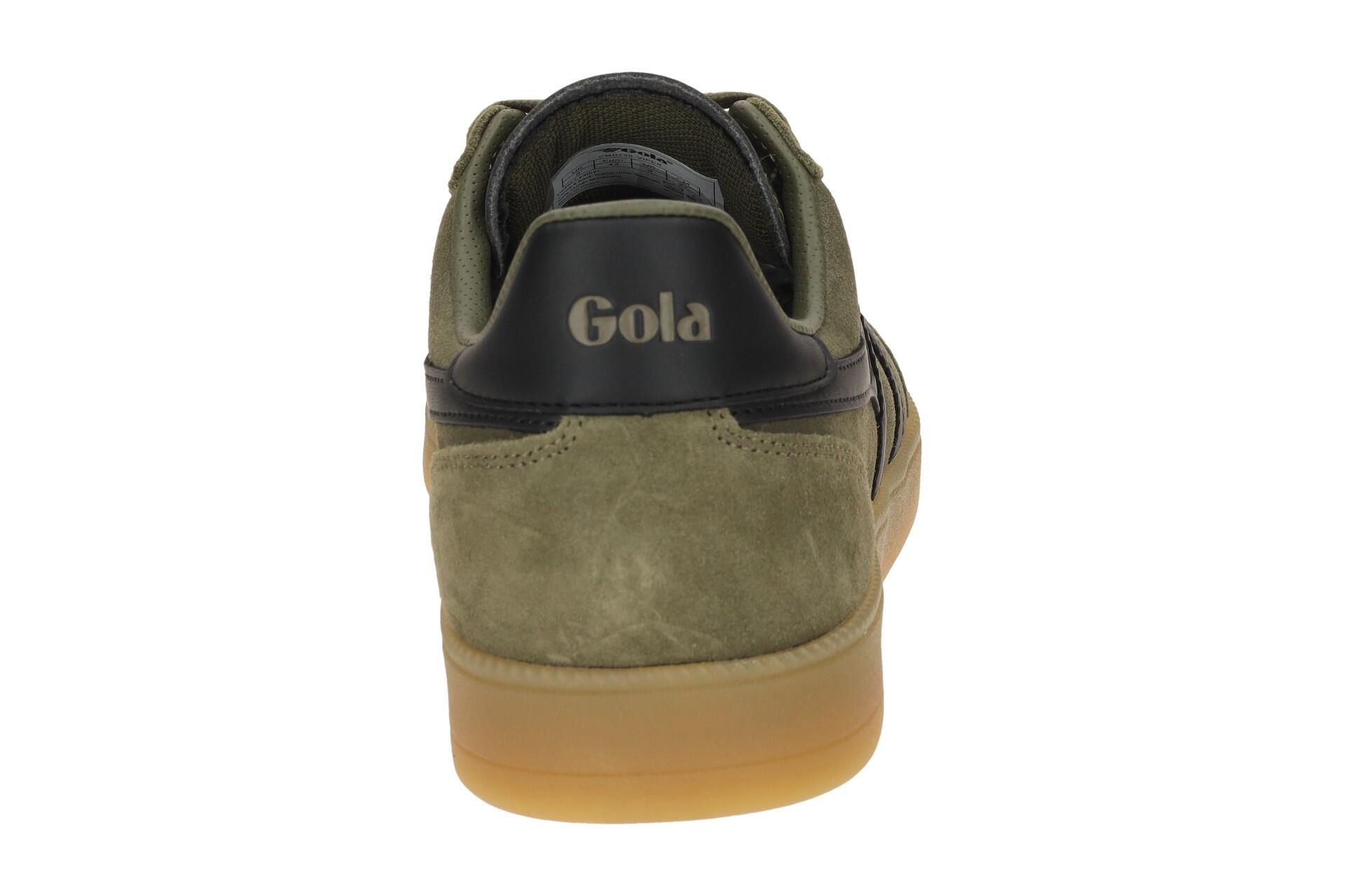 Gola Viper Schuhe Sneakers grün khaki Herren Velour CMB735 5/7