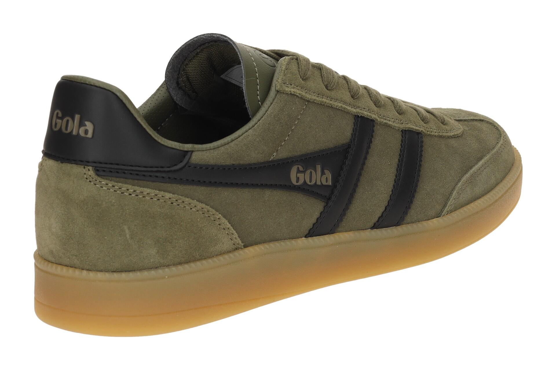 Gola Viper Schuhe Sneakers grün khaki Herren Velour CMB735 4/7