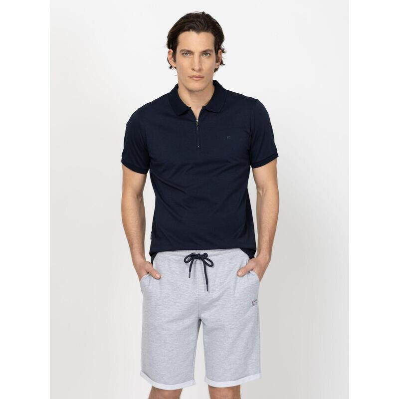 Tricou cu mânecă scurtă, cu guler, pentru bărbați DELLIS