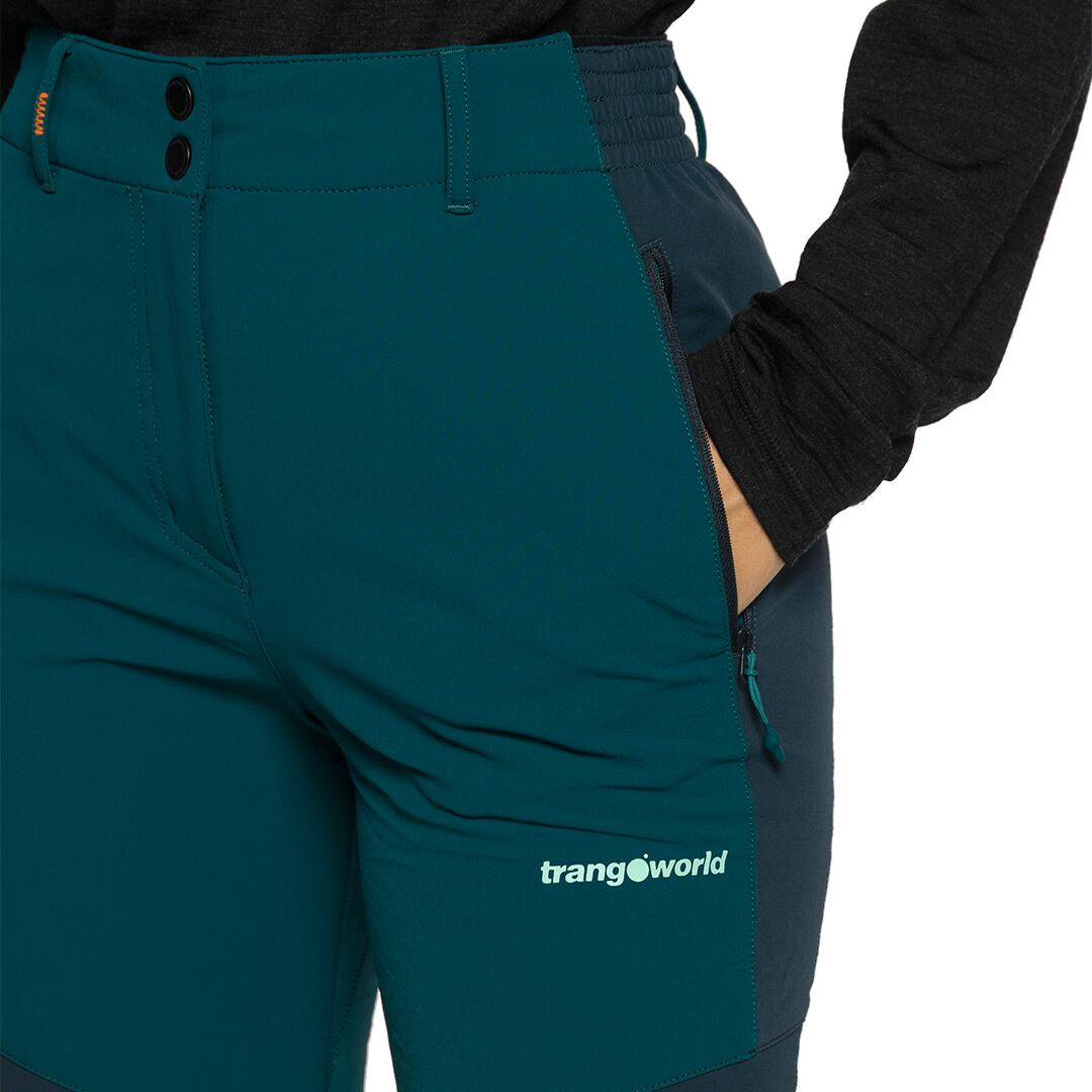 Pantalón para Mujer Trangoworld Arches Verde/Verde 4/7