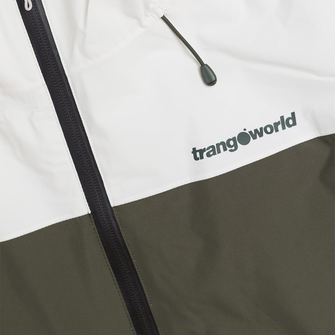 Chaqueta para Mujer Trangoworld Gawler termic Blanco/Verde Impermeable 3/7