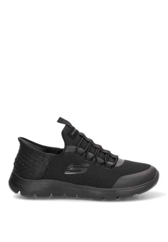 Deportivas Casual Mujer Suela Plana - Modelo 403833l Negro 1/6