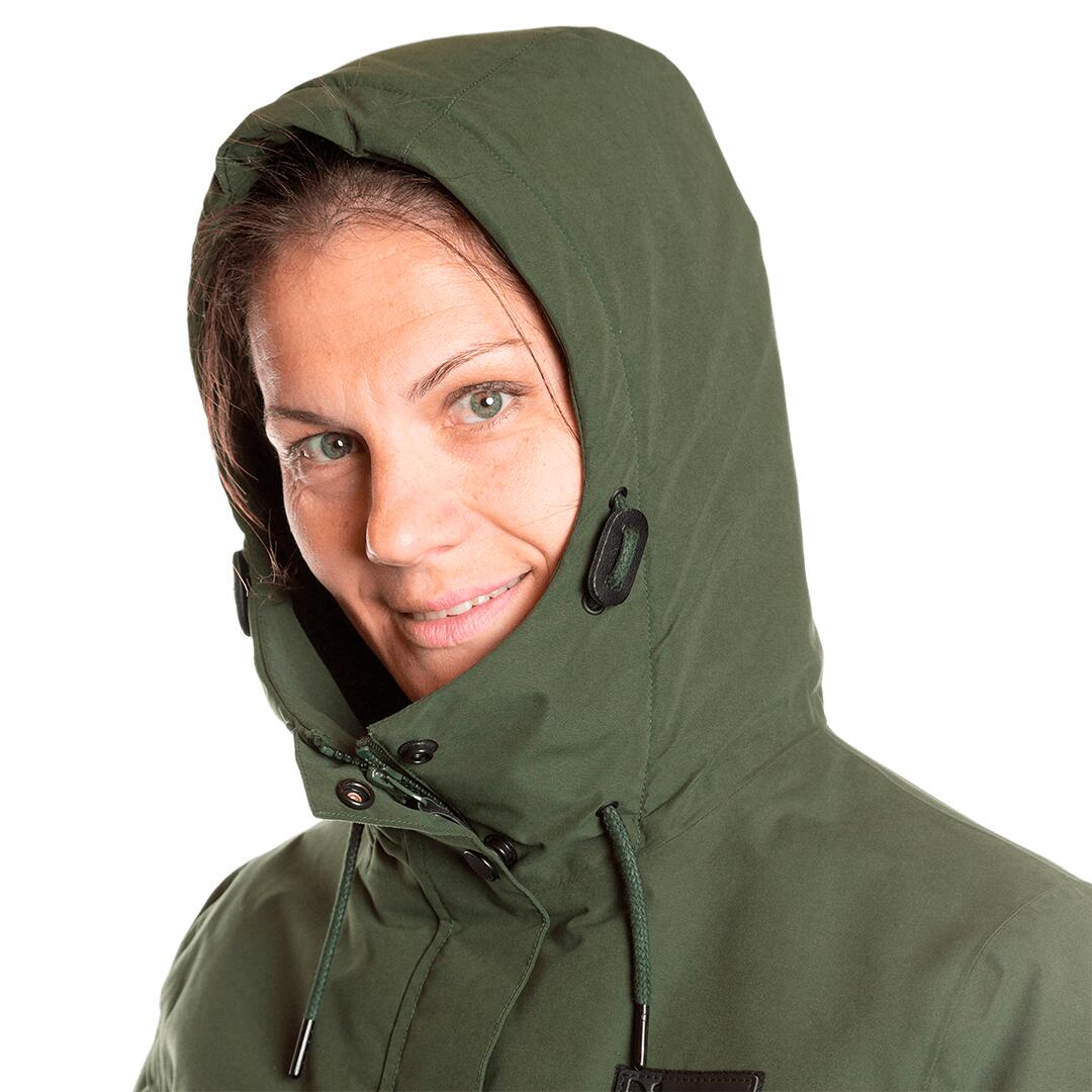 Parka para Mujer Trangoworld Riviera termic Verde/Negro 7/7