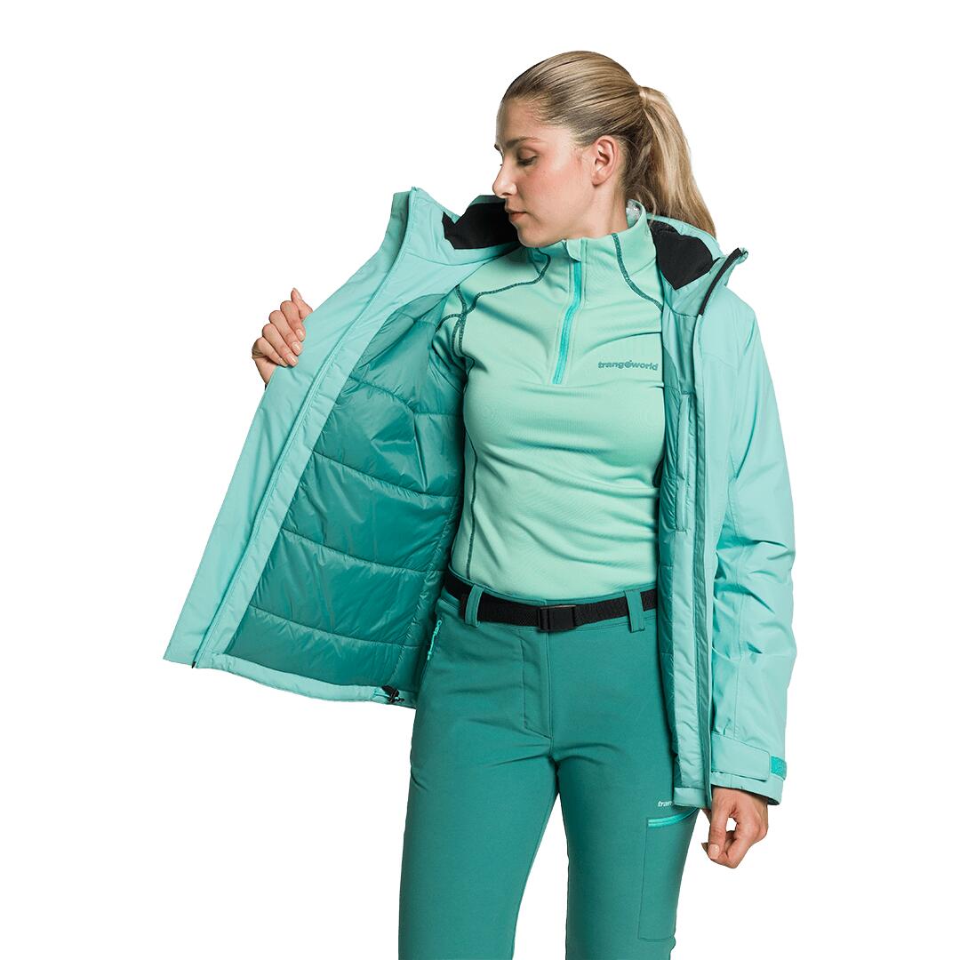 Chaqueta para Mujer Trangoworld Jenaz termic Azul/Verde Impermeable 5/6