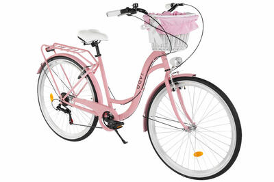 Bicicletta donna Davi Ella 28" 7 velocità 160-185 cm Rosa/Nero