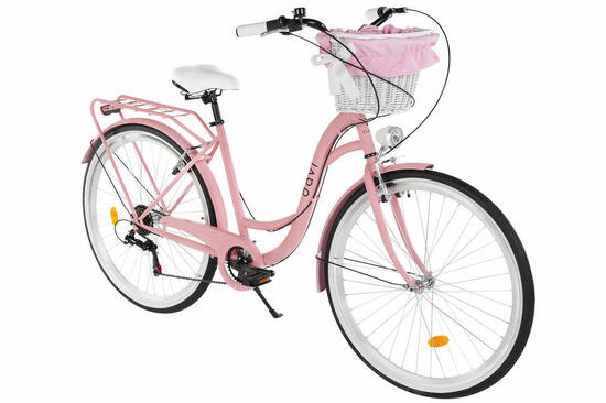 Bicicletta donna Davi Ella 28" 7 velocità 160-185 cm Rosa/Nero