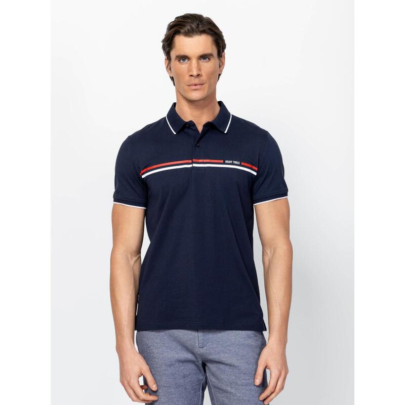 Tricou cu mânecă scurtă, cu guler, pentru bărbați DEMIRI
