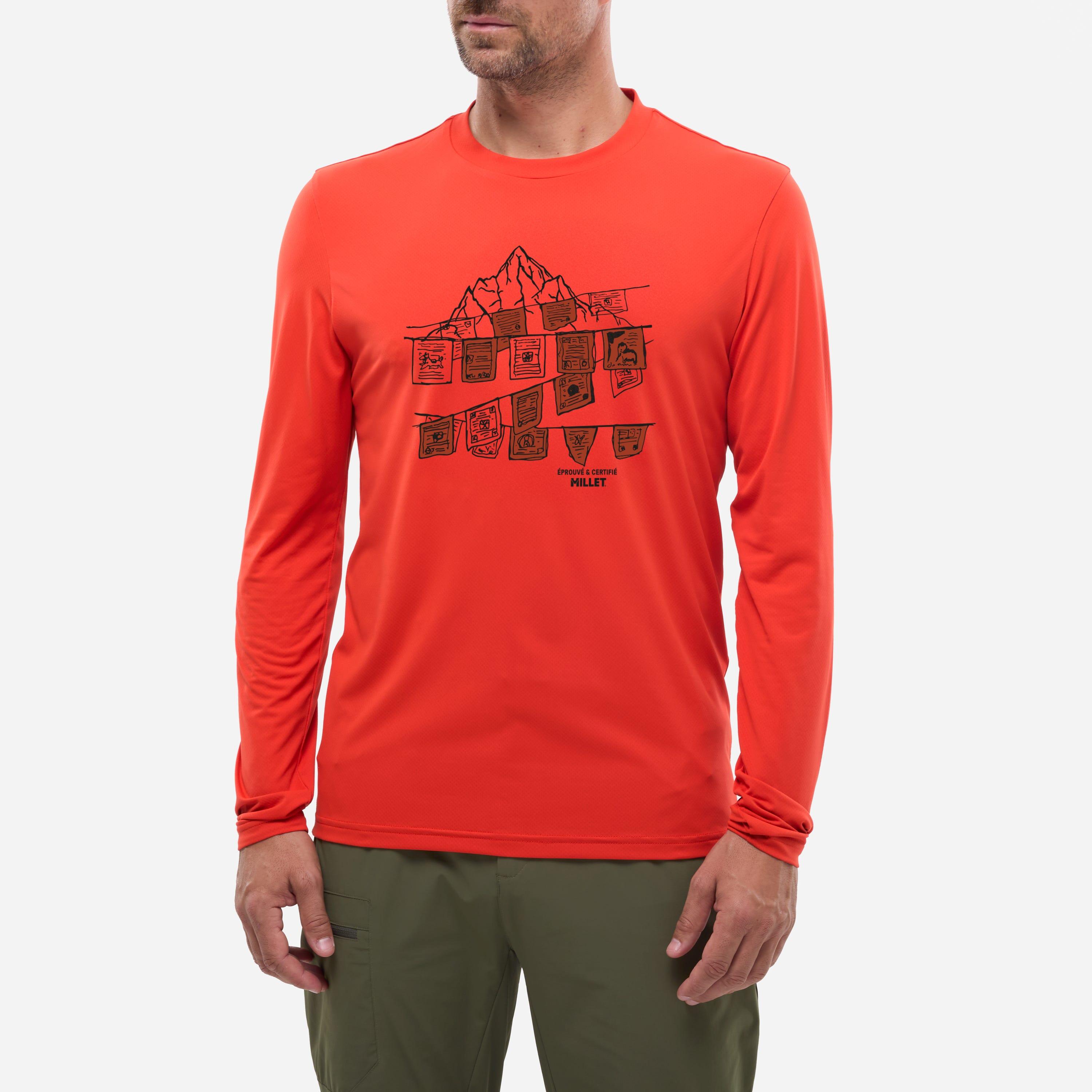 Camiseta Senderismo - Trekking Hombres  SENECA UV 3/4