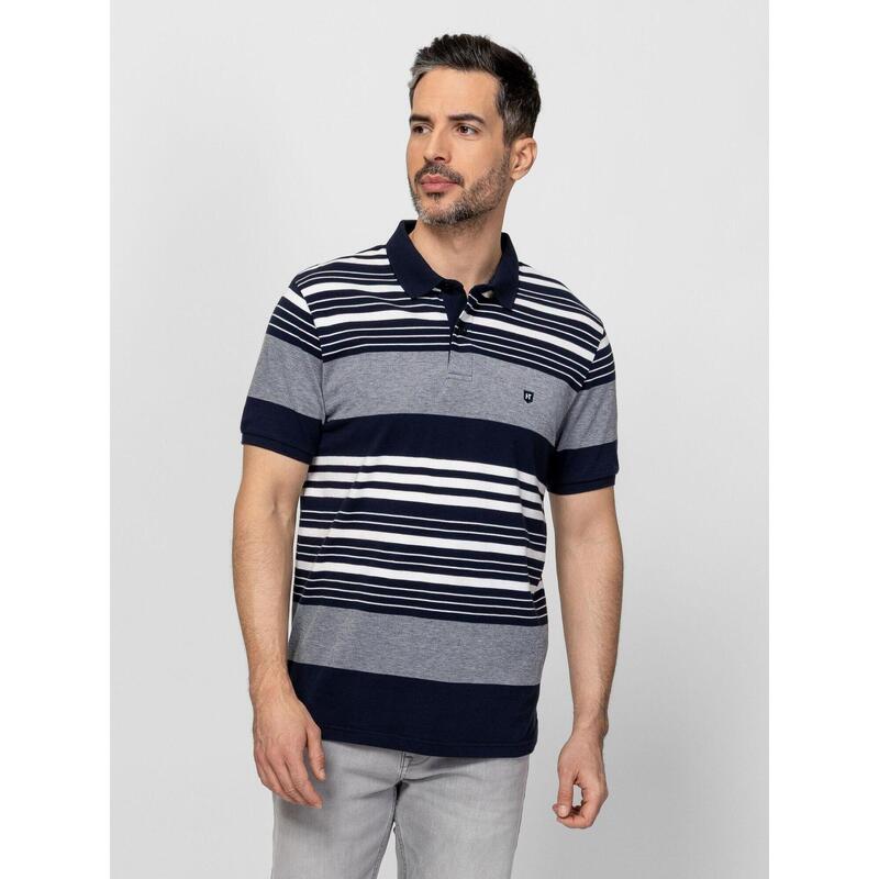 Tricou cu mânecă scurtă, cu guler, pentru bărbați DENGOR