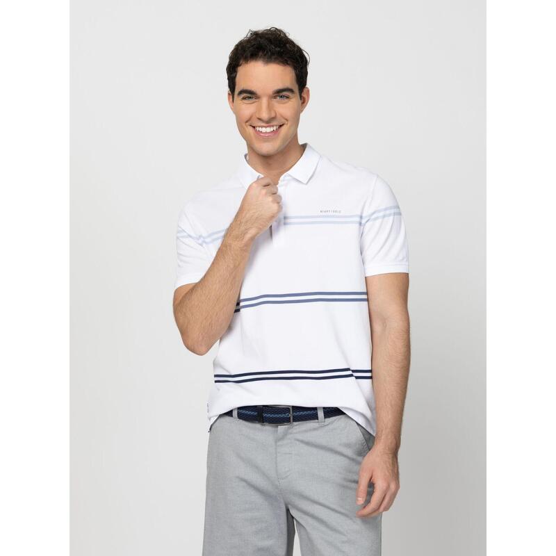 Tricou cu mânecă scurtă, cu guler, pentru bărbați DANCO