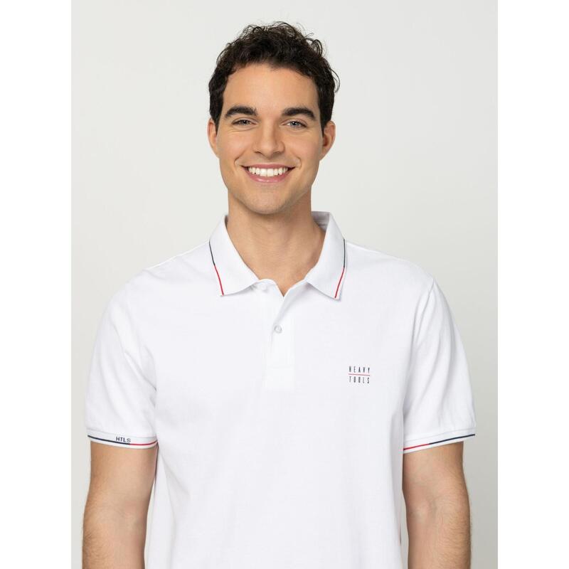 Tricou cu mânecă scurtă, cu guler, pentru bărbați DIAMON