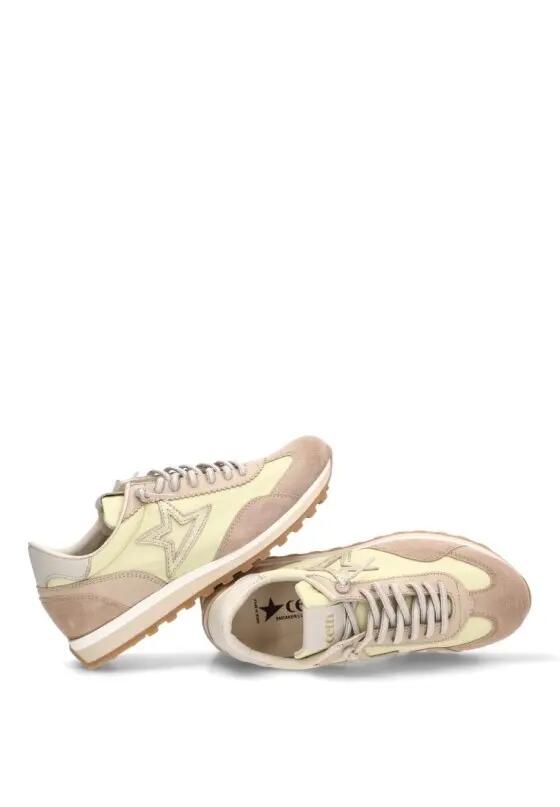 Deportivas Casual Mujer Suela Plana - Modelo C-1259 Amarillo 5/6