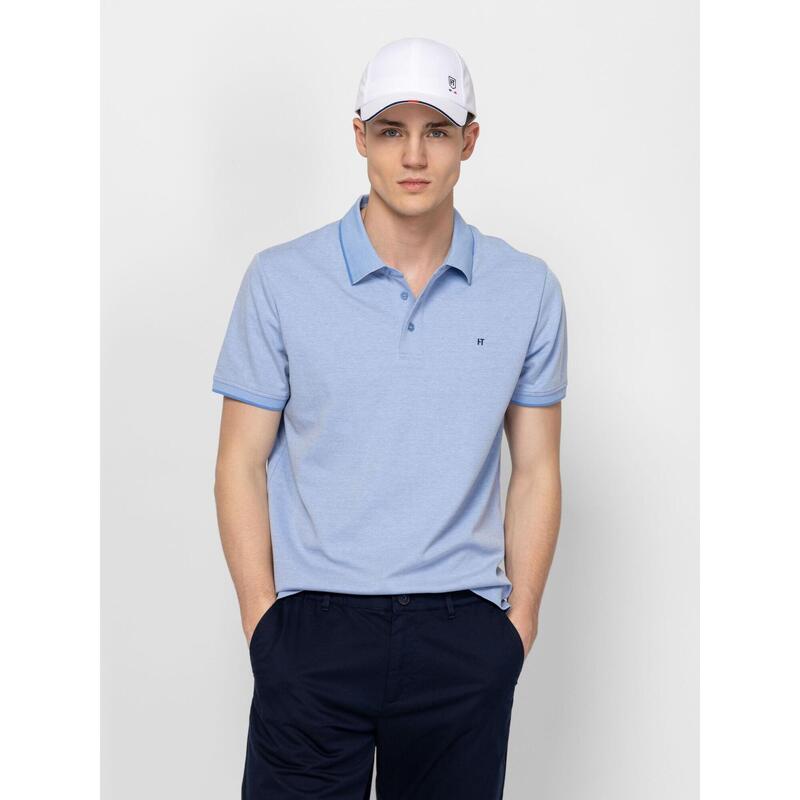 Tricou cu mânecă scurtă, cu guler, pentru bărbați DEAN