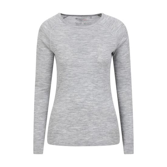 Sous-vêtement Thermique de Randonnée Femme Laine Mérinos Manches Longues