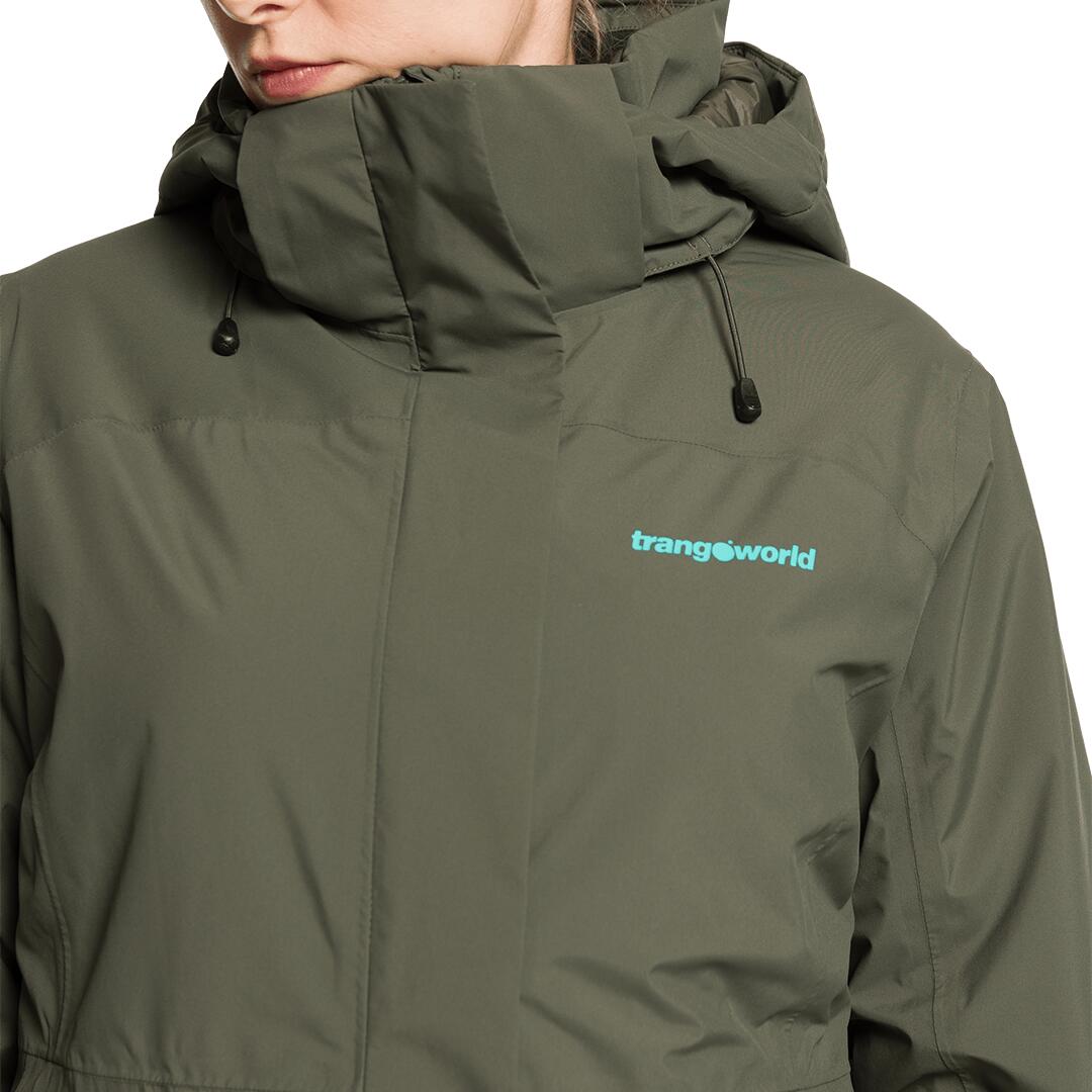 Chaqueta para Mujer Trangoworld Jenaz termic Verde Impermeable 5/7