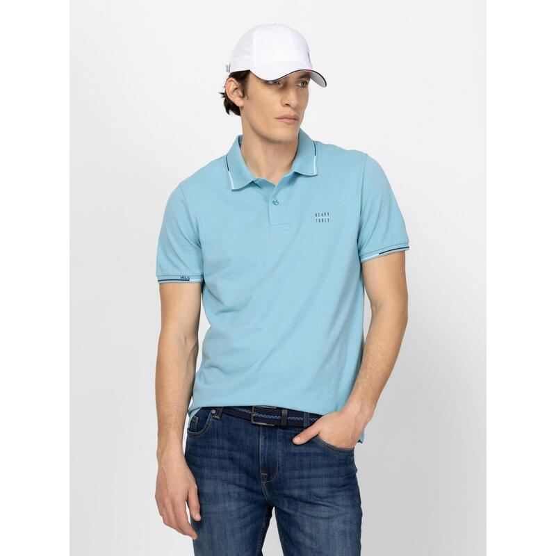 Tricou cu mânecă scurtă, cu guler, pentru bărbați DIAMON